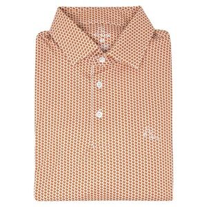 Rhoback Men’s Don’t Mess With Texas Burnt Orange Polo